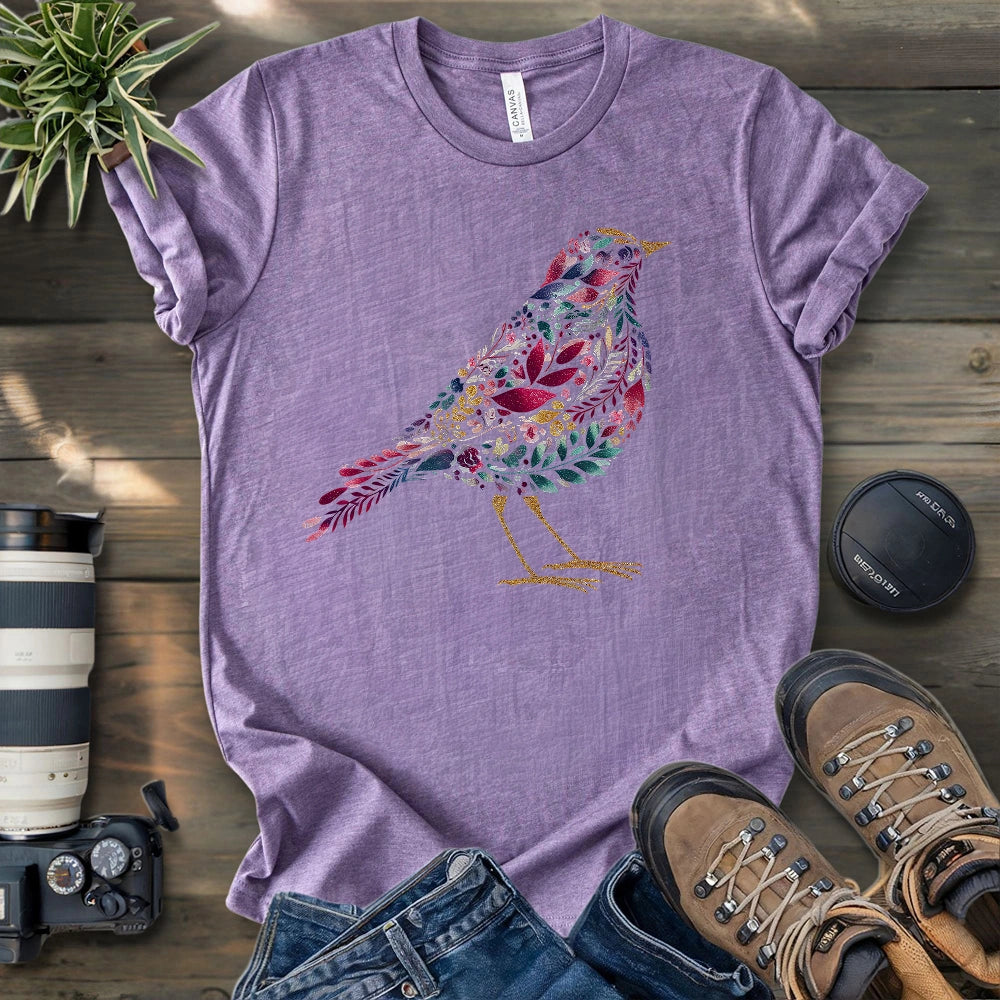 Bird Made By Leaves T-shirt