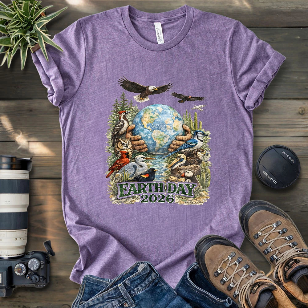 Earth Full Of Birds T-shirt