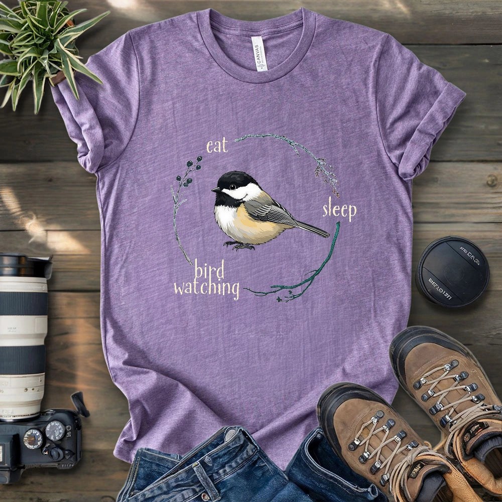 Eat, Sleep, Birdwatching, Repeat T-shirt