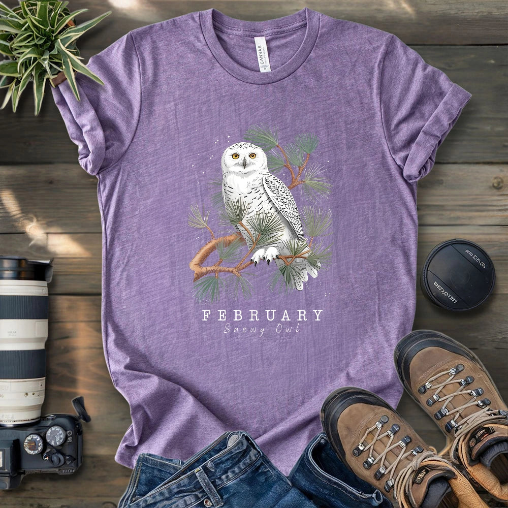 February Snowy Owl T-shirt