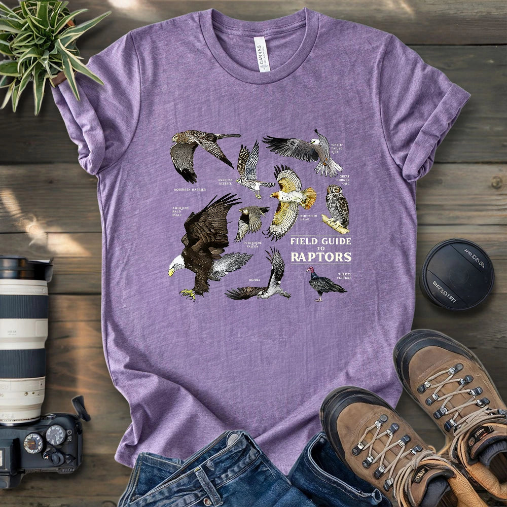 Field Guide To Raptors T-shirt