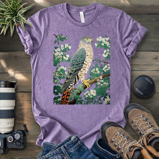 Hawk in Bloom T-shirt