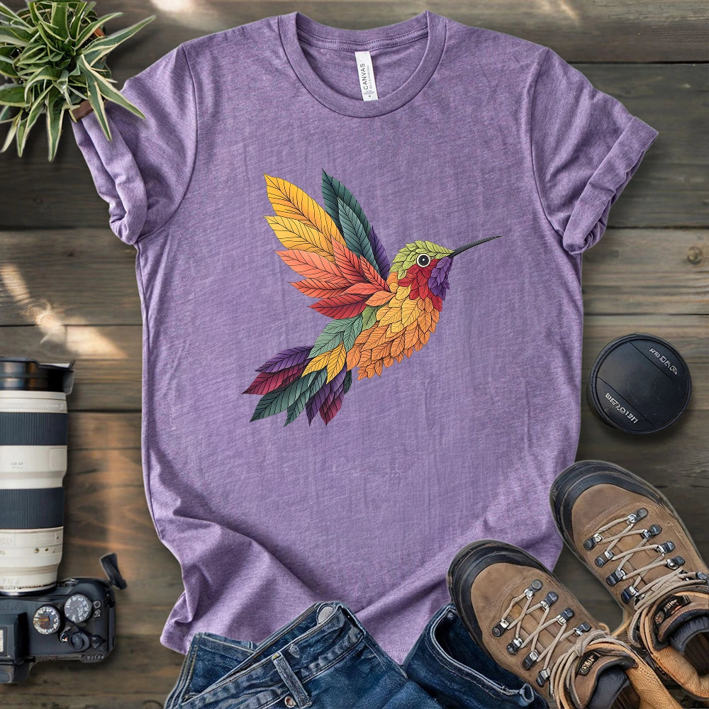 Hummingbird Made By Leaves T-shirt