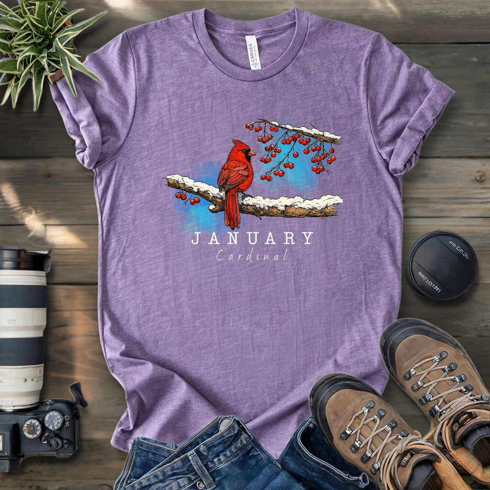 January Cardinal T-shirt