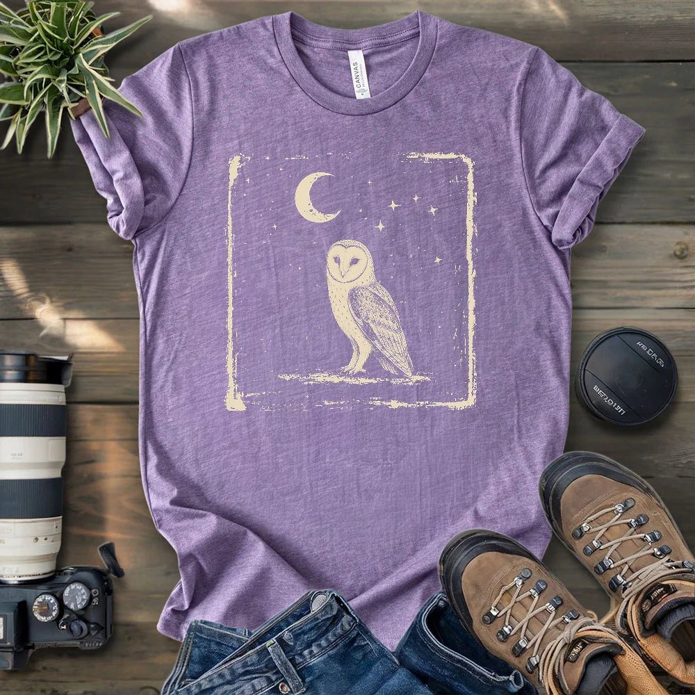 Moonlit Barn Owl T-shirt
