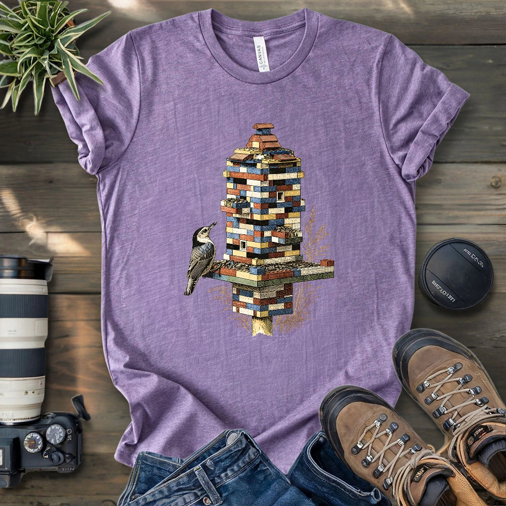 Nuthatch Playing Lego T-shirt