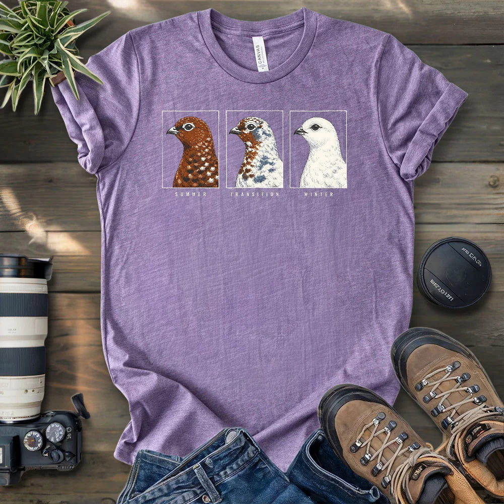 Ptarmigan Through the Seasons T-shirt