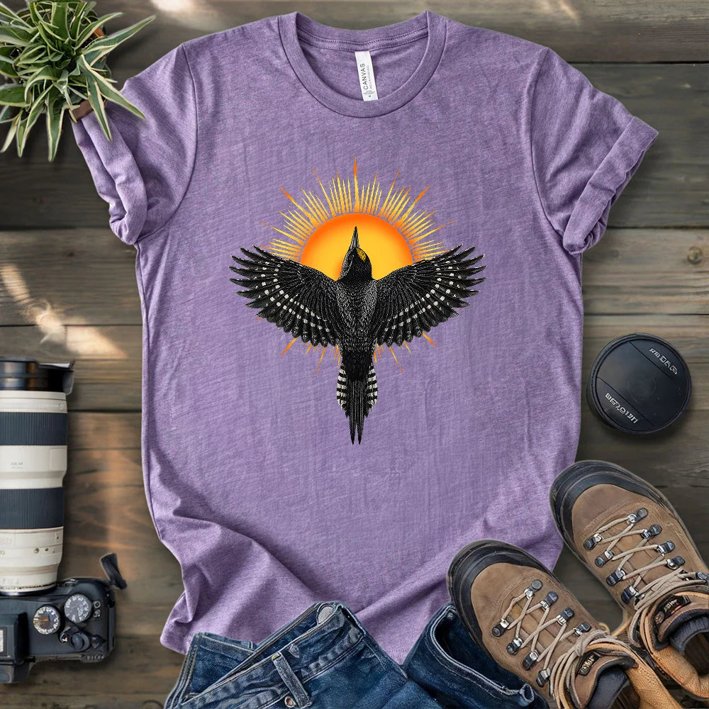 Rise Black Backed Woodpecker T-shirt