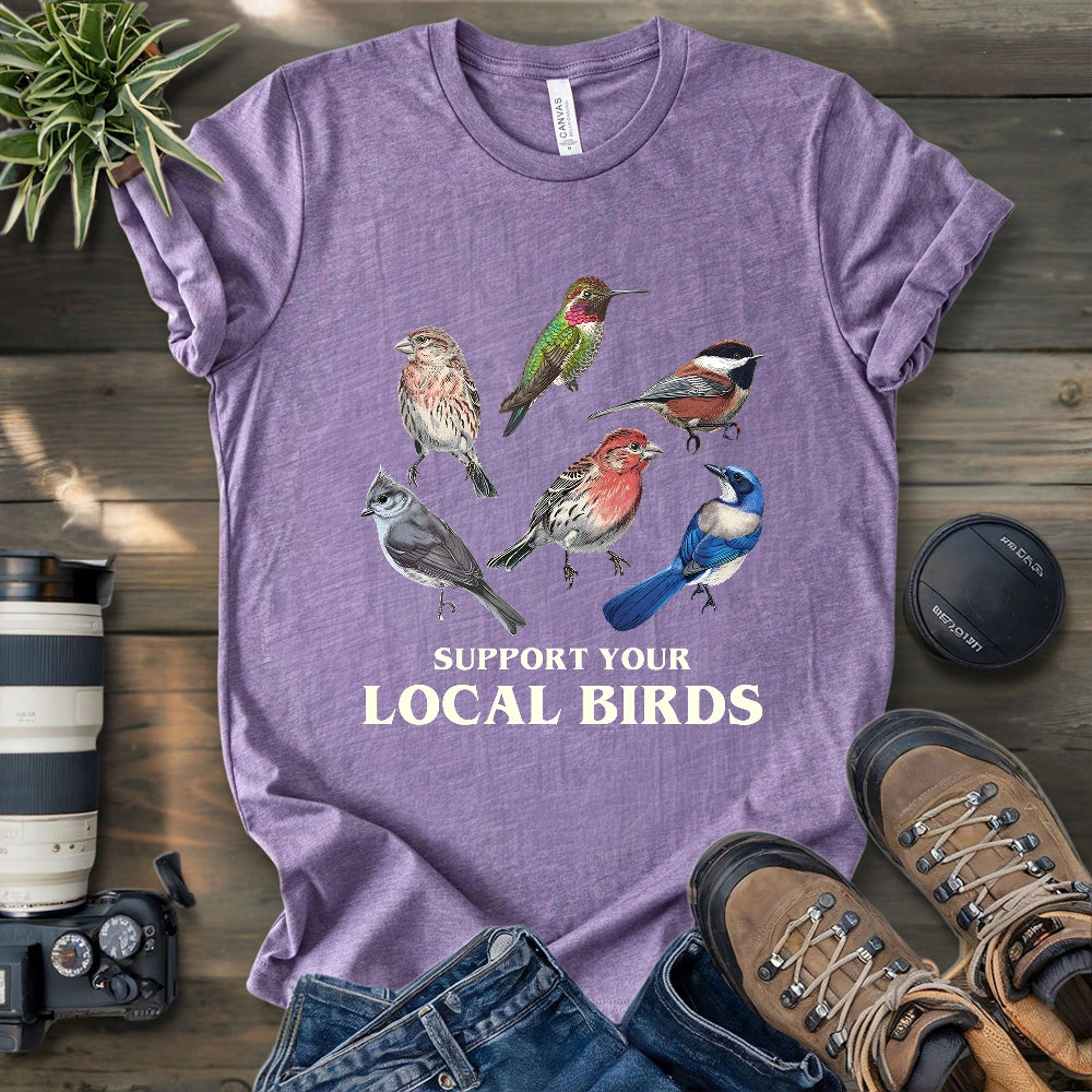 Support California Backyard Birds T-shirt