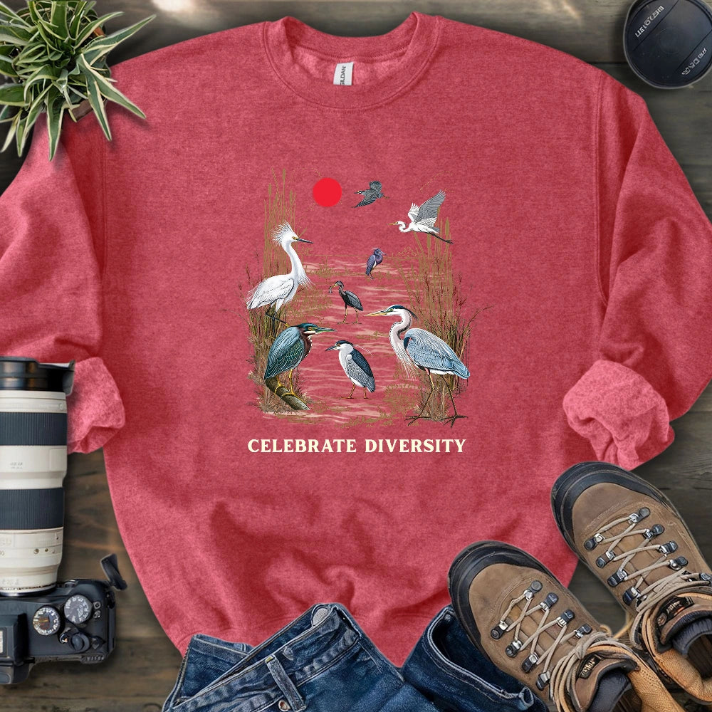 Celebrate Heron Diversity Sweatshirt