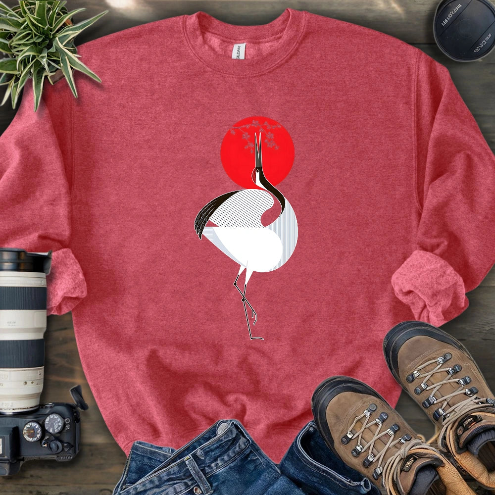 Common Crane Geometric Sweatshirt