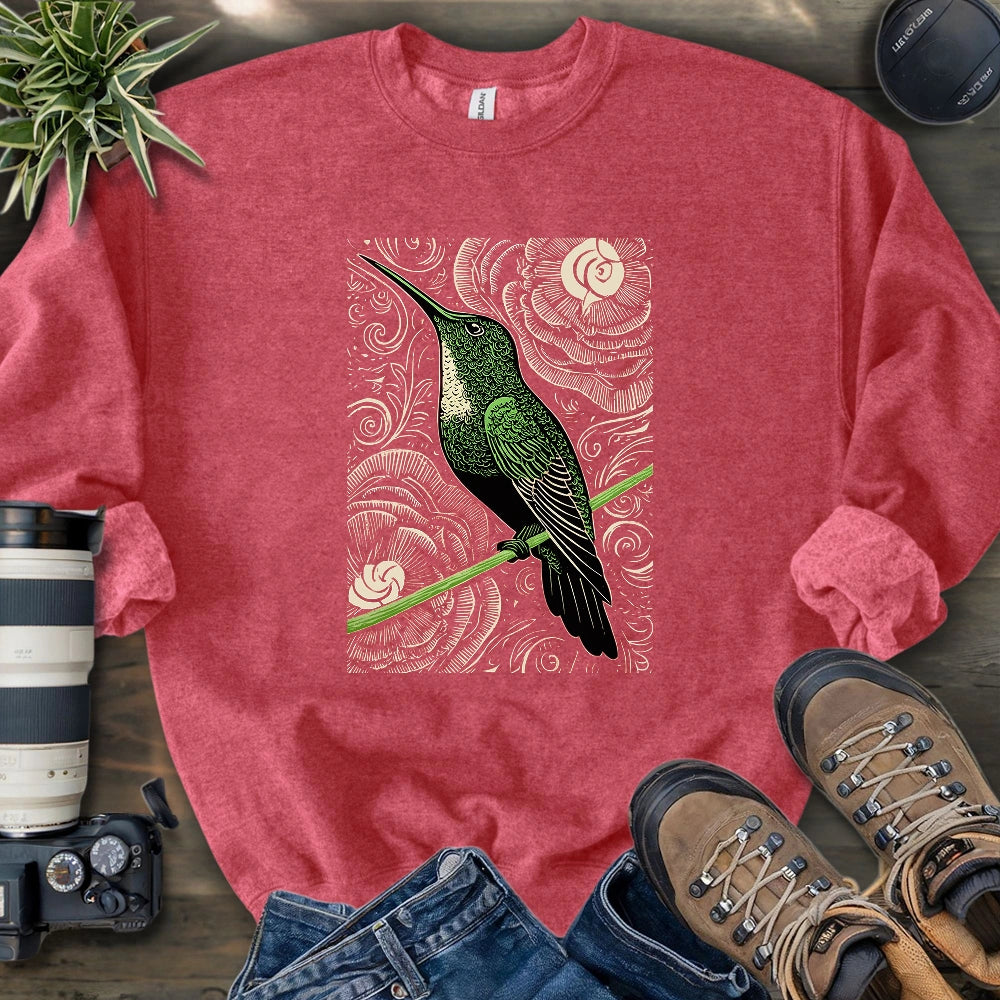 Green Hummingbird Sweatshirt