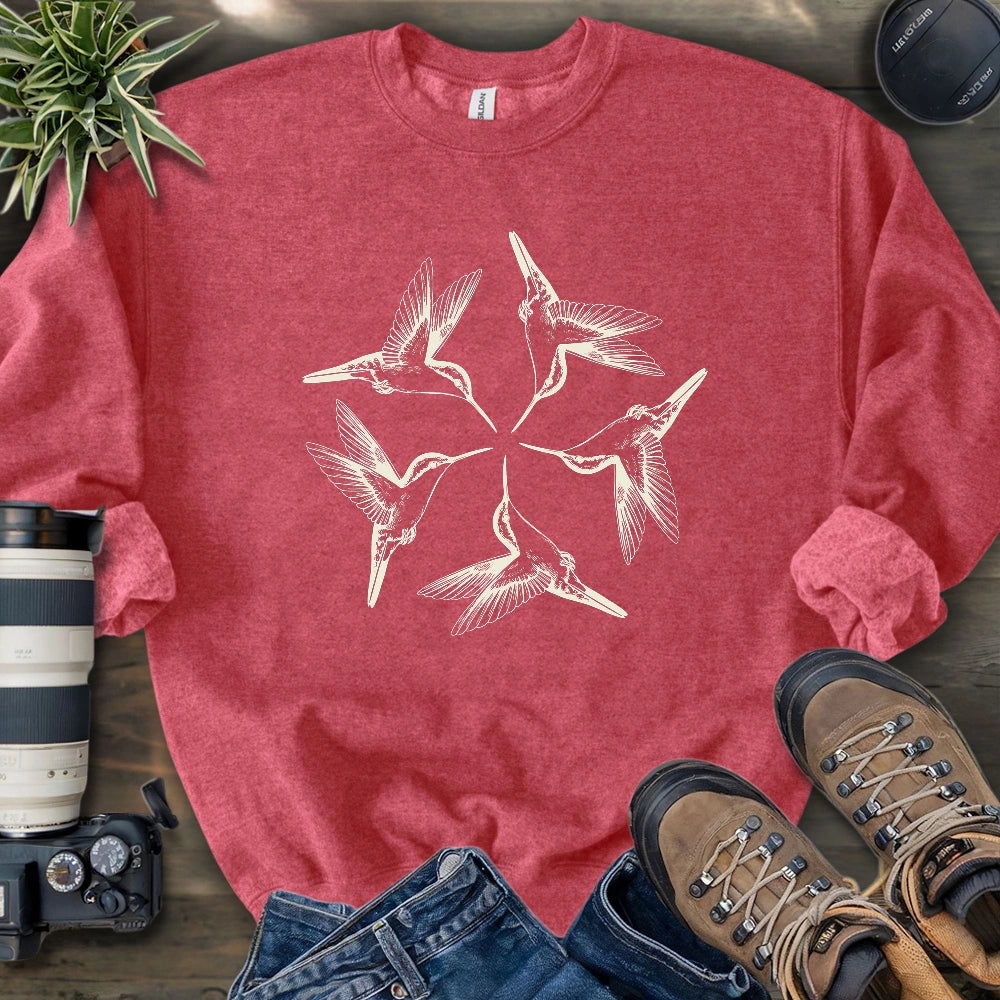Hummingbird Flower Sweatshirt