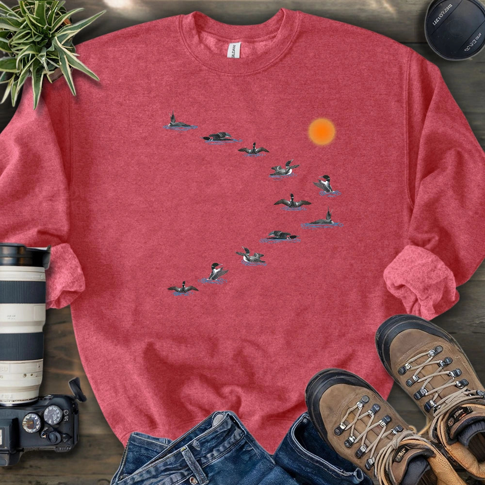 Loons Dancing - Sunset Sweatshirt