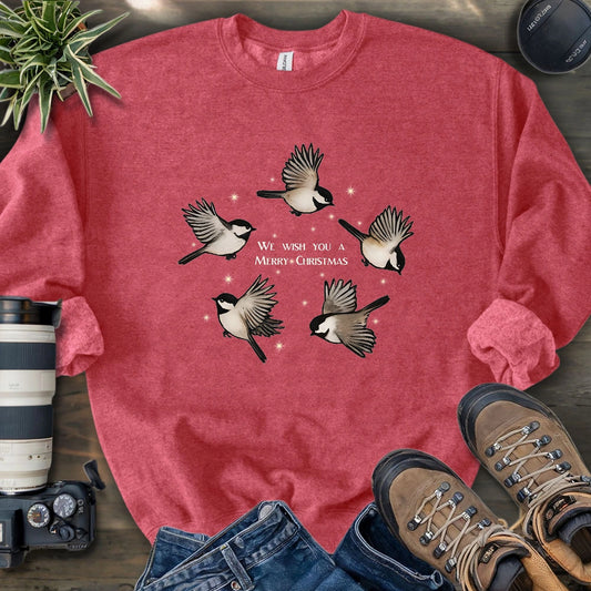 Merry Christmas Chickadee Sweatshirt