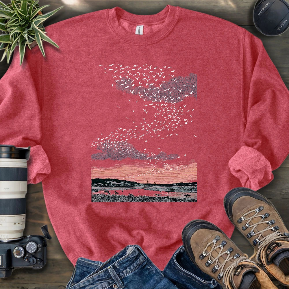 Migrating Wild Ducks Sweatshirt
