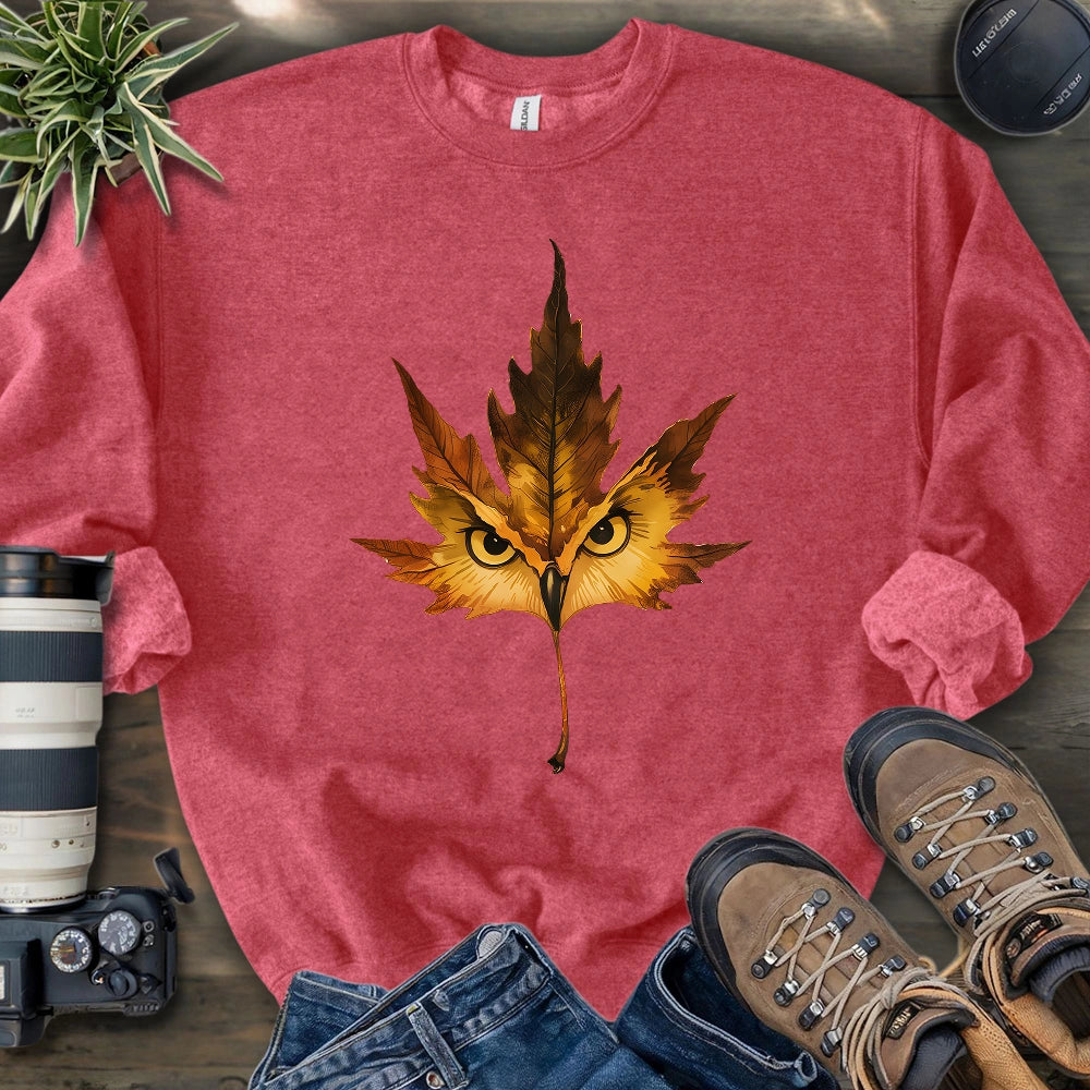 Owl Mapple Leaf  Sweatshirt