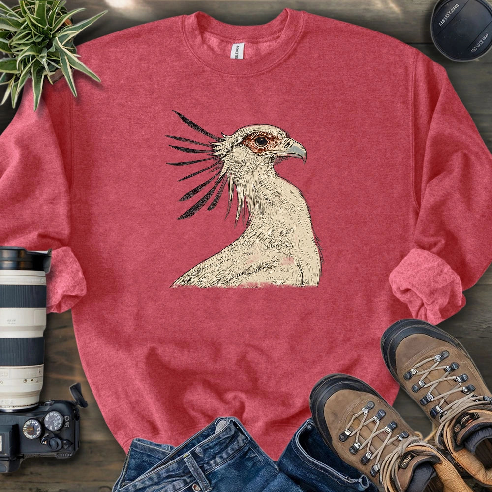 Secretary Bird Sketch Sweatshirt