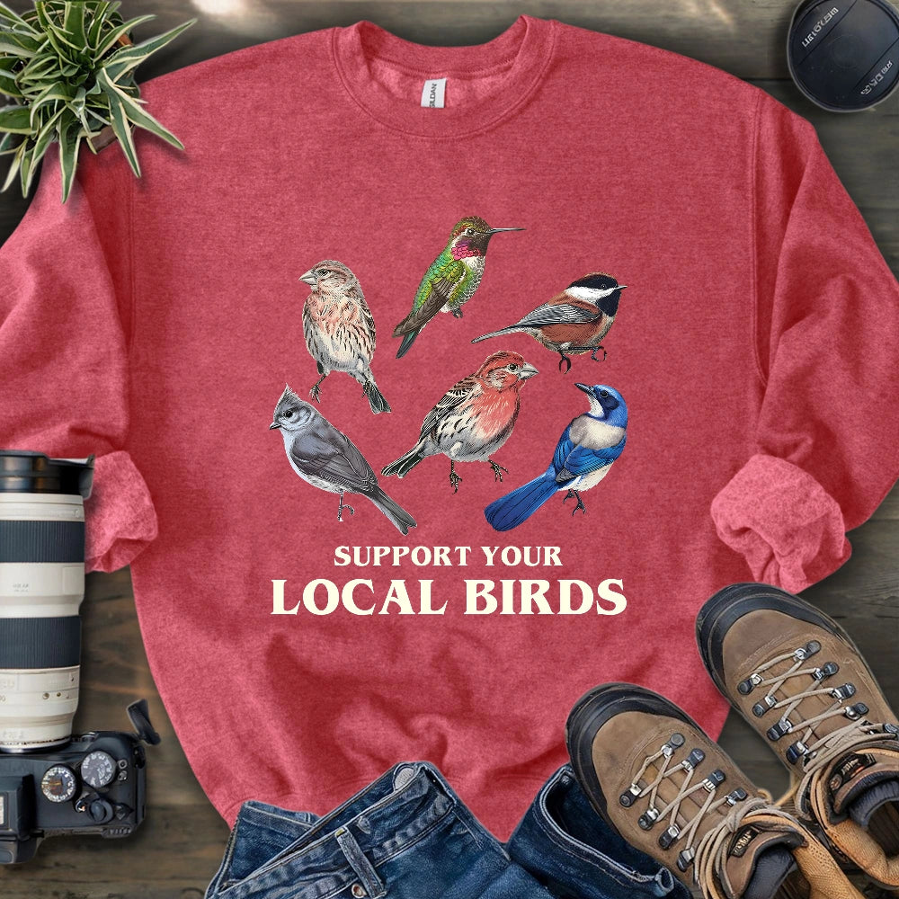 Support California Backyard Birds Sweatshirt