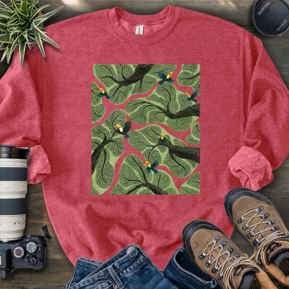 Toucan In Jungle Sweatshirt