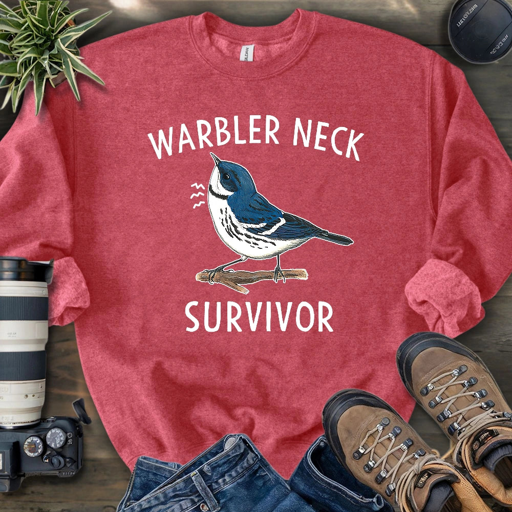 Warbler Neck Survivor Sweatshirt
