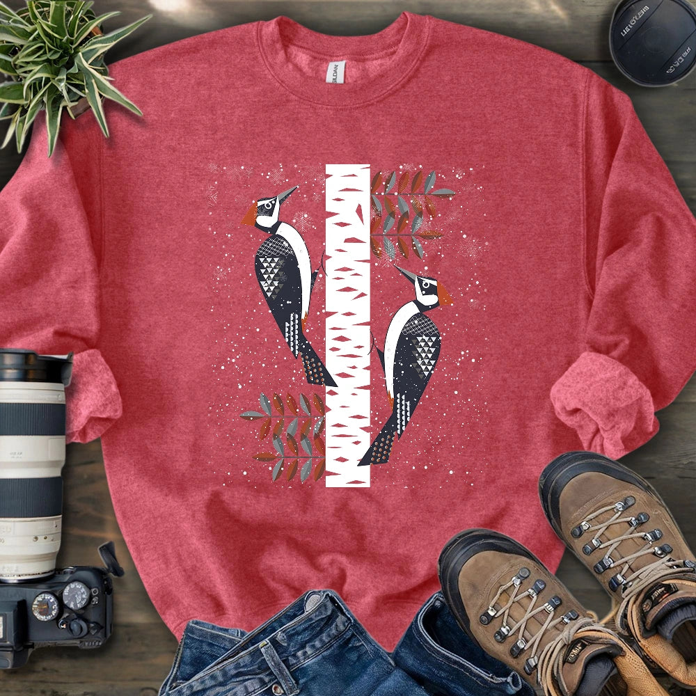 Winter Woodpeckers Sweatshirt