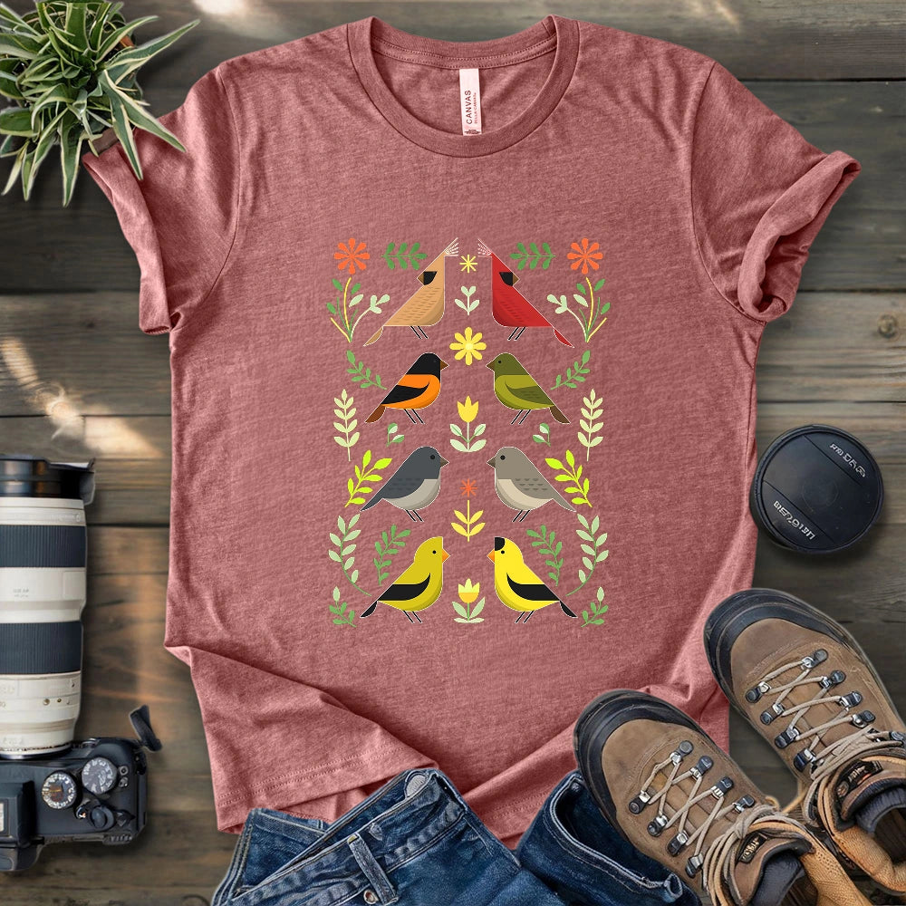 Couples of Backyard Birds T-shirt