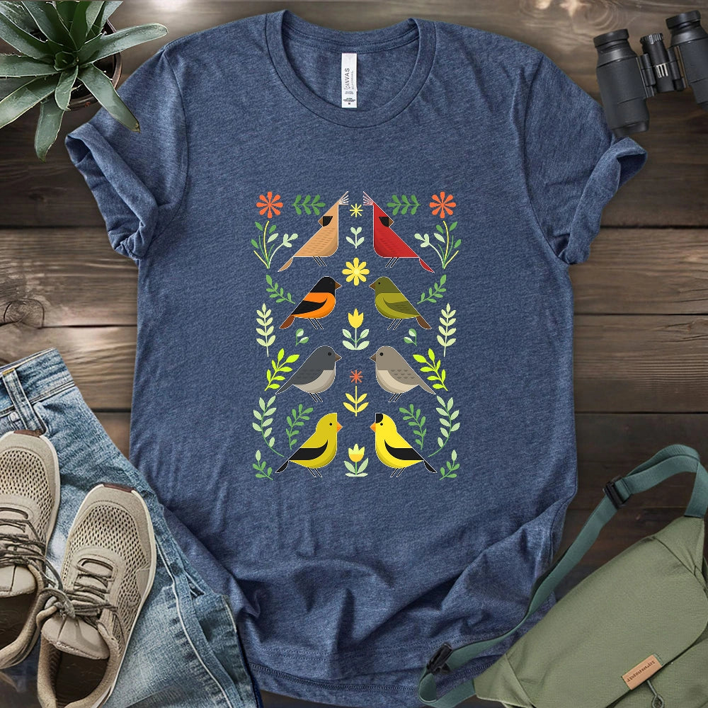 Couples of Backyard Birds T-shirt