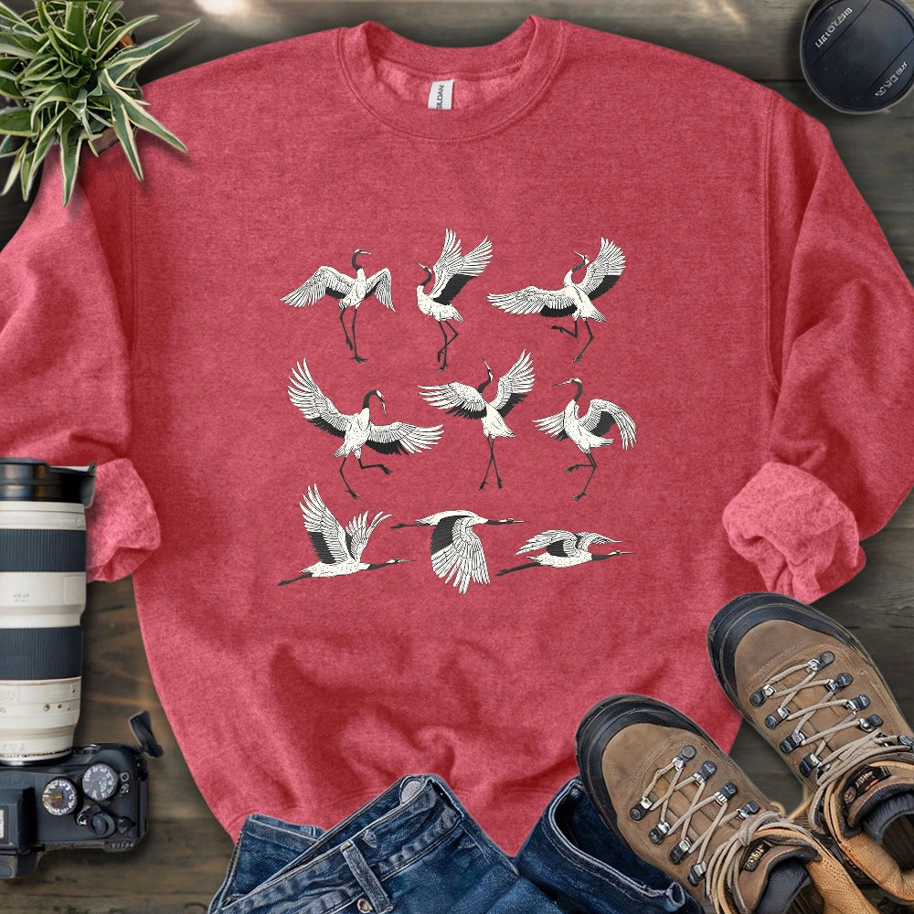 Graceful Cranes Sweatshirt