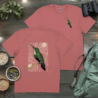 Green Hummingbird 2 Side T-shirt