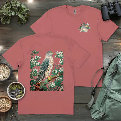 Hawk In Bloom 2 Side T-shirt