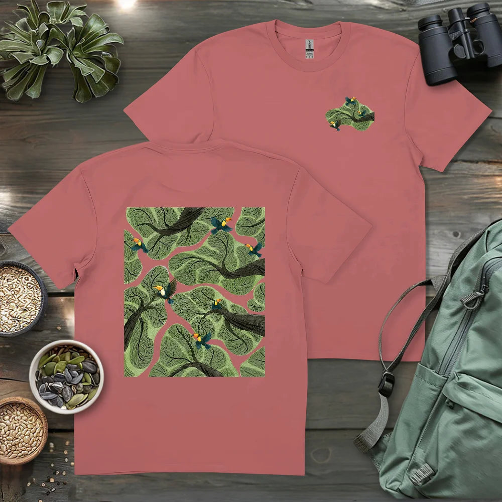 Toucan In Jungle 2 Side T-shirt