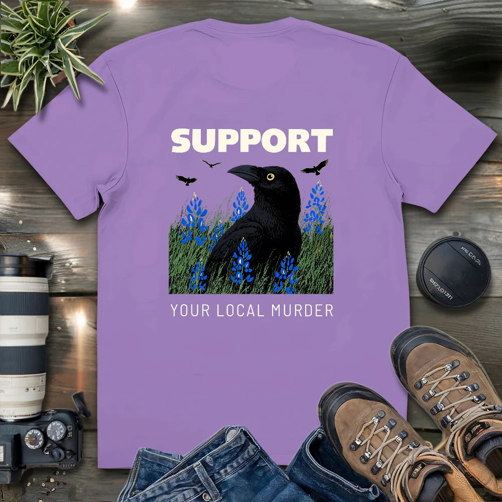 Support Your Local Murder 2 Side T-shirt