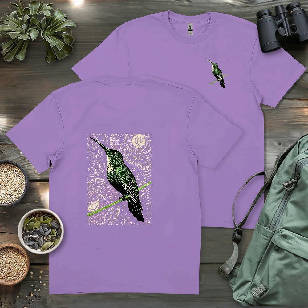 Green Hummingbird 2 Side T-shirt