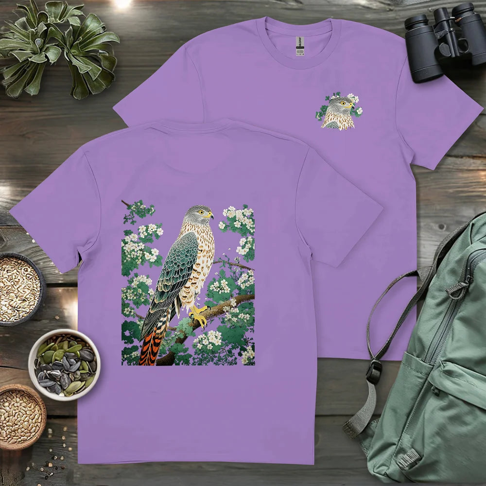 Hawk In Bloom 2 Side T-shirt