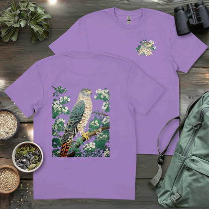 Hawk In Bloom 2 Side T-shirt