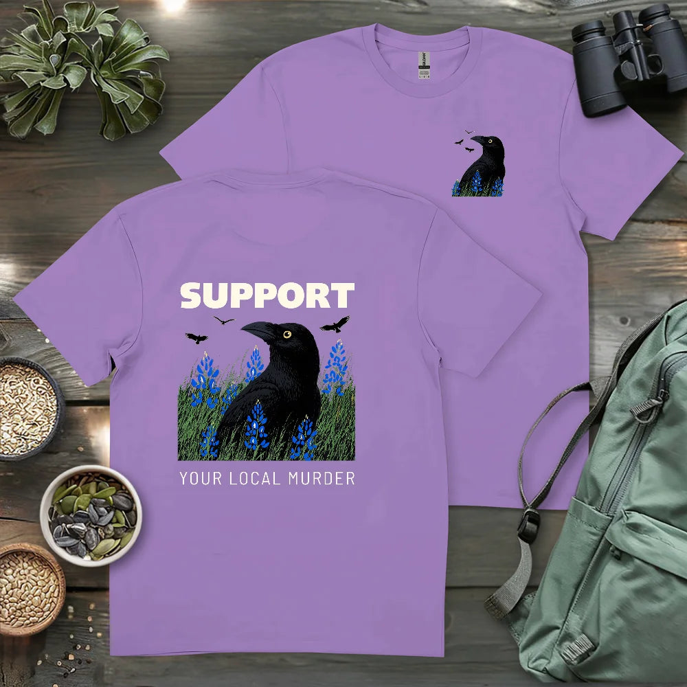 Support Your Local Murder 2 Side T-shirt