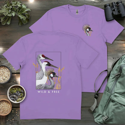 Wild Cranes Must Be Protected 2 Side T-shirt