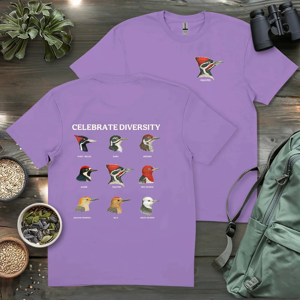 Woodpecker Diversity 2 Side T-shirt