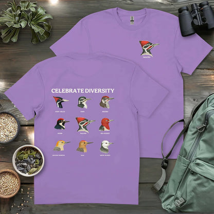 Woodpecker Diversity 2 Side T-shirt