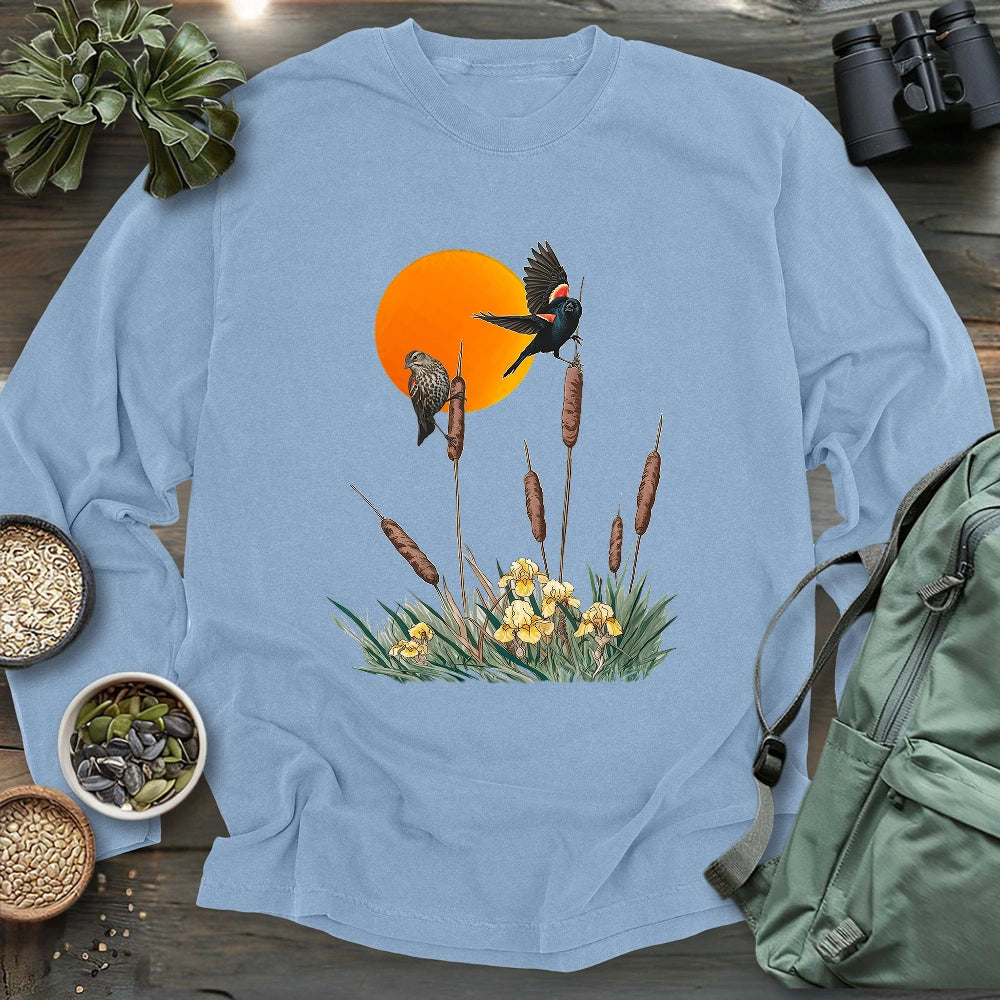 A Couple Of Red-winged Blackbird Long Sleeve T-shirt