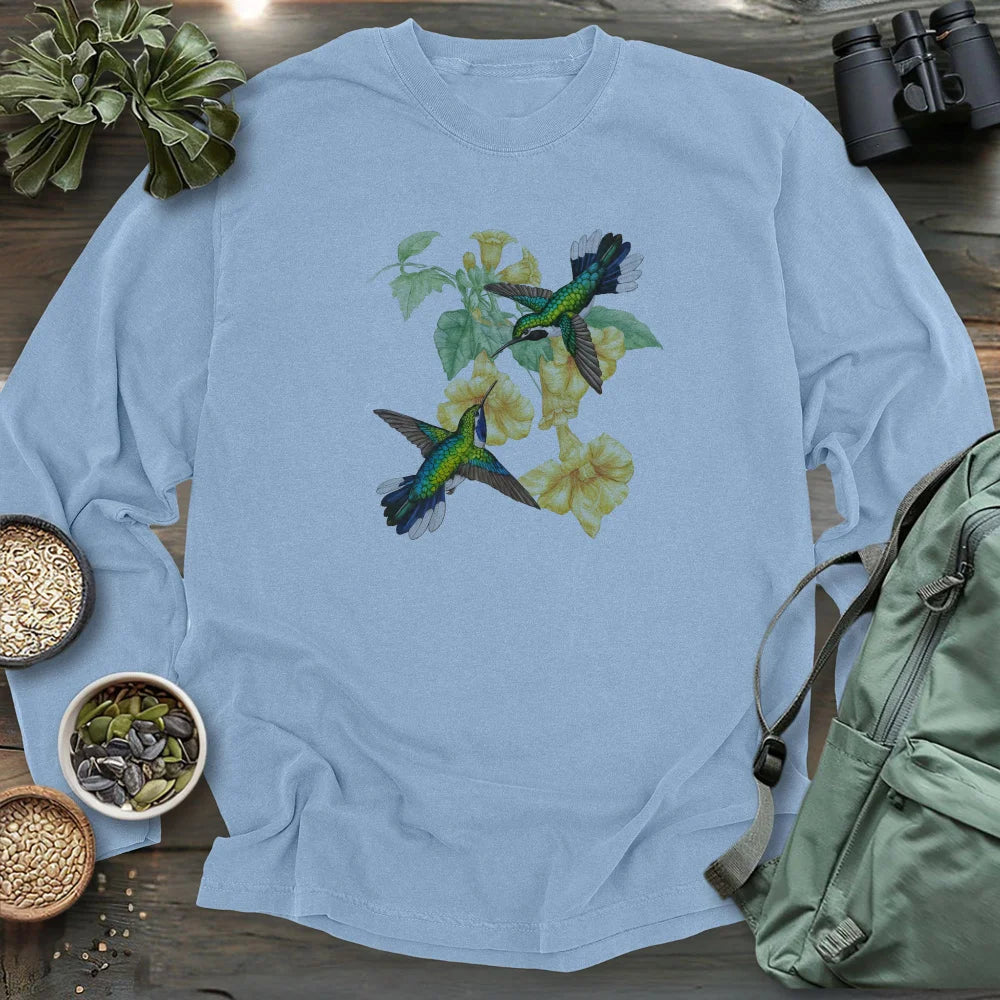 A Hummingbird Couple Long Sleeve T-shirt
