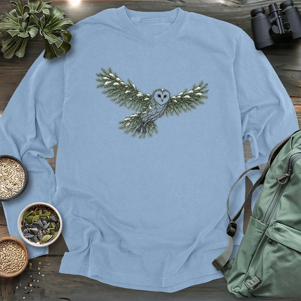 Barn Owl FLying Long Sleeve T-shirt