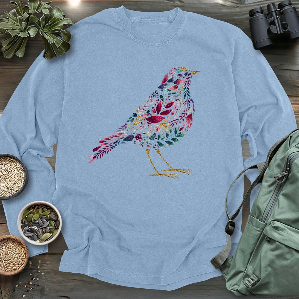 Bird Made By Leaves Long Sleeve T-shirt