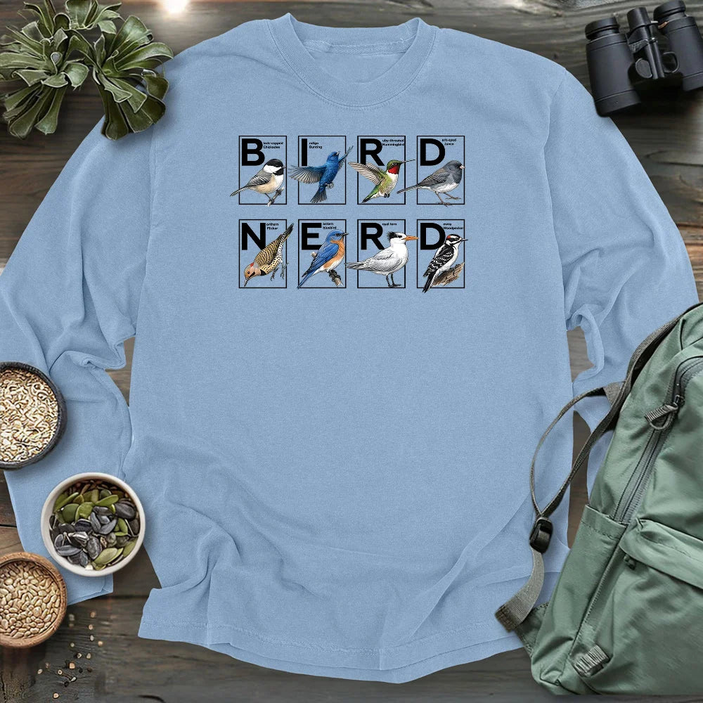 Bird Nerd Shirt Long Sleeve T-shirt