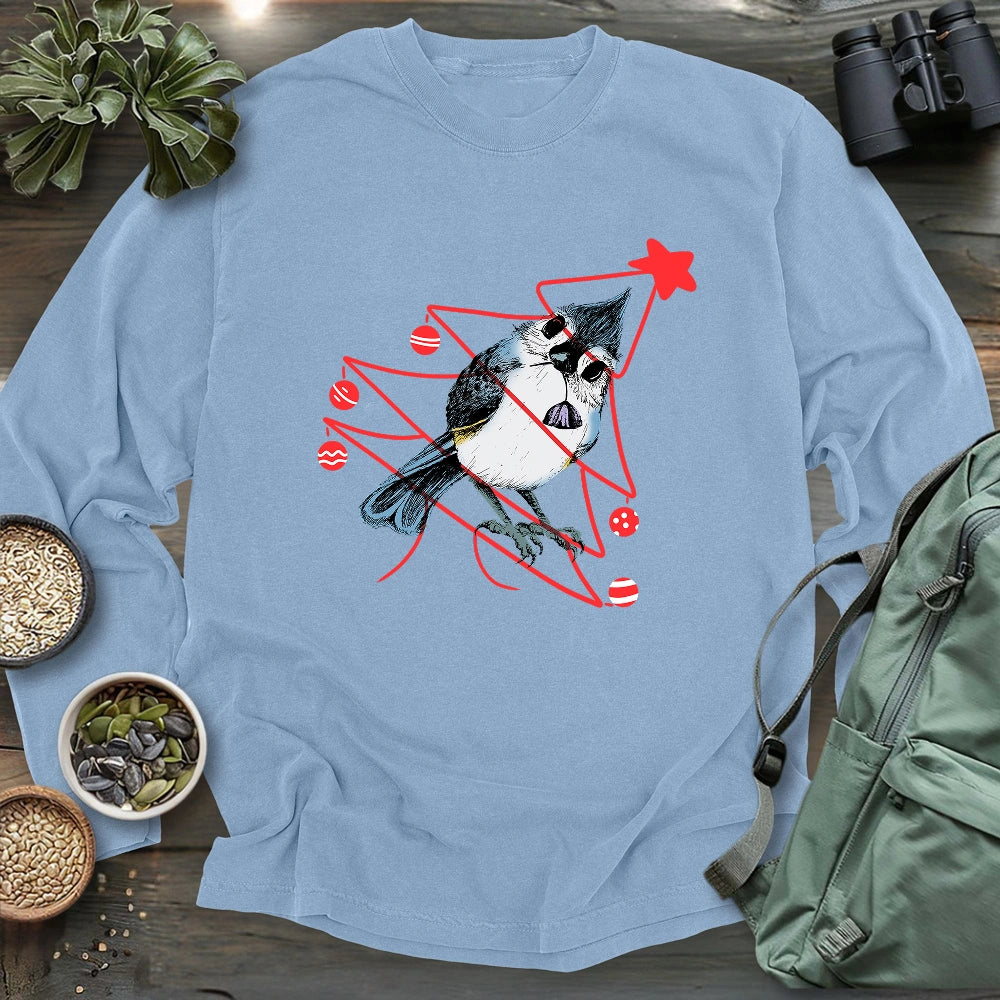 Bird Noel Tree Long Sleeve T-shirt