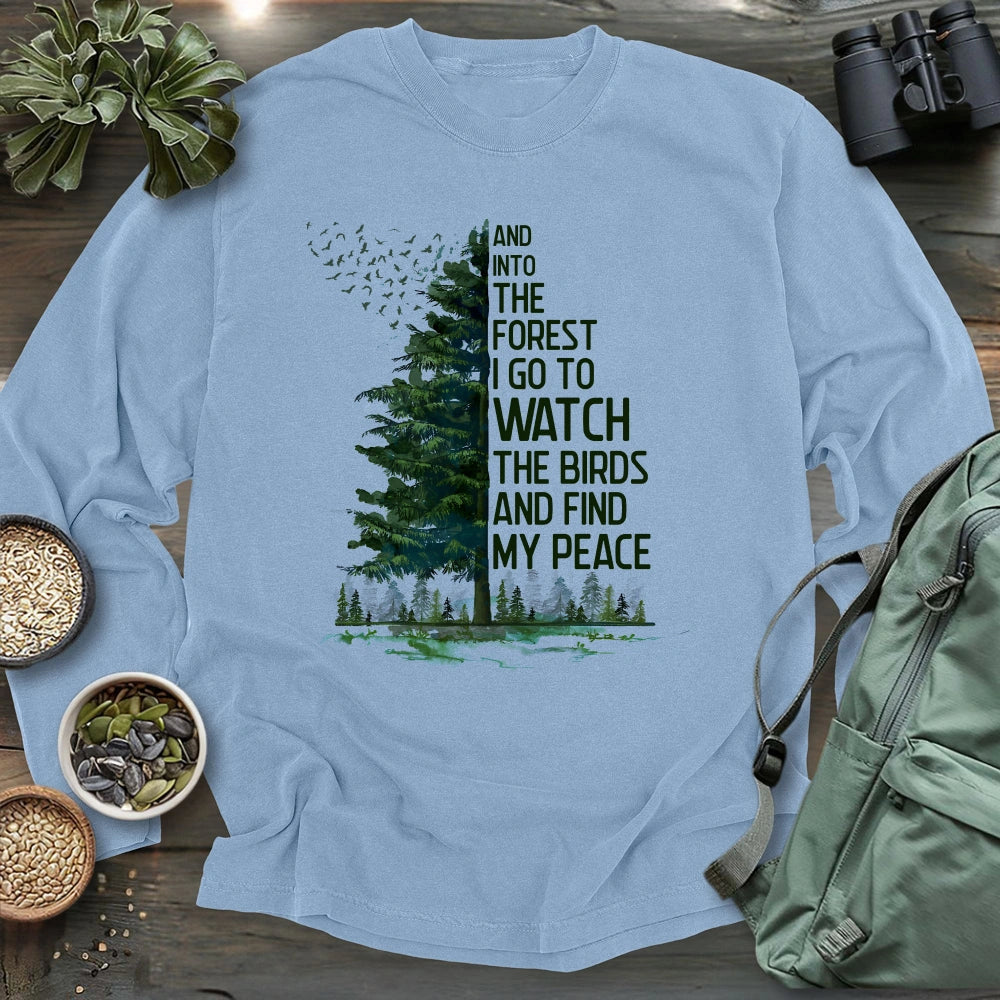 Birdwatching To Heal Long Sleeve T-shirt