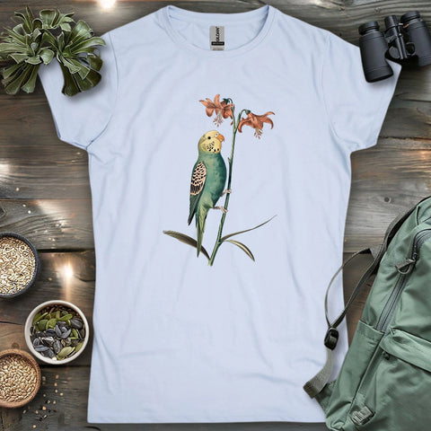 Budgerigar And Lily Women's T-shirt
