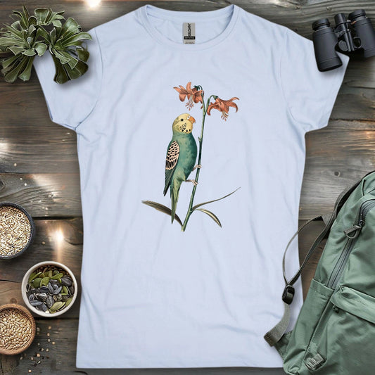 Budgerigar And Lily Women's T-shirt