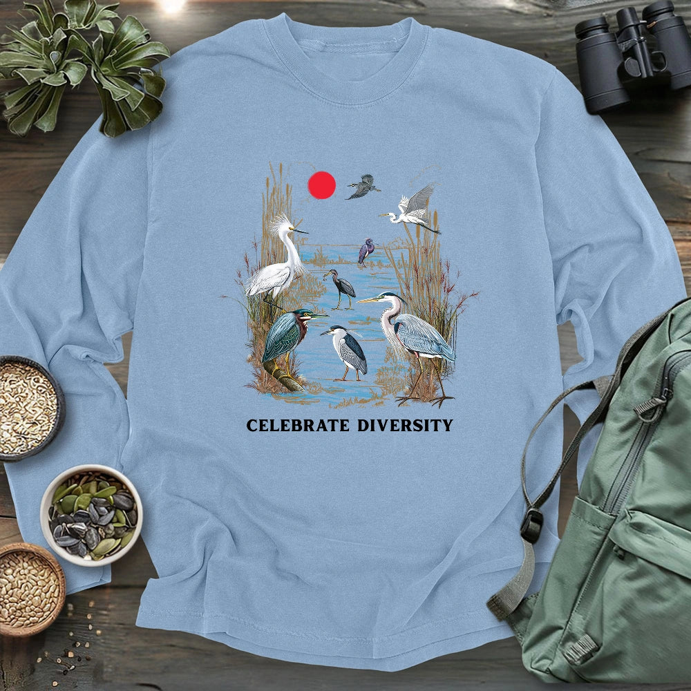 Celebrate Heron Diversity Long Sleeve T-shirt